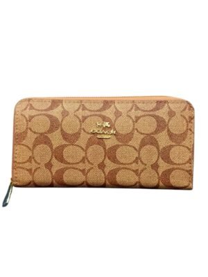 Zip Wallet In Signature Canvas + Brand Box , size 19*10