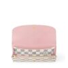 Louis Vuitton Rose Ballerine Damier Azur  Emilie Wallet
 + Dust cover, size 19*10 - Thumbnail Image 7