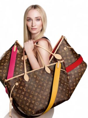 Louis Vuitton Monogram Inside Out Neverfull Bandouliere MM + Dust cover , size 28*32