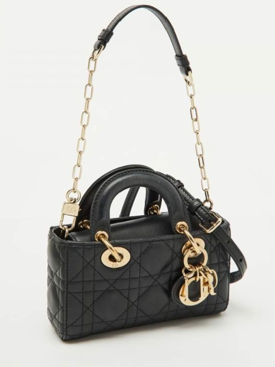 ⁦Christian Dior   Lady D-Joy Micro Bag ,  size 17×11 + brand box .. BFR⁩ - الصورة ⁦5⁩