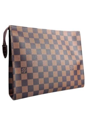 Louis Vuitton Clutch Damier Ebene Toiletry Pouch 26 + Brand Box  , size 25*20