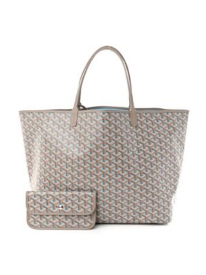 Goyard 
Goyardine Saint Louis Claire Voie GM Grege Turquoise , size 39*28