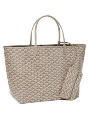 Goyard 
Goyardine Saint Louis Claire Voie PM Grege Khaki
 , size 39*28