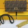Fendi baguette Fabric Jacquard FF  Wallet On Chain + Brand Box , size 21x12 - Thumbnail Image 4