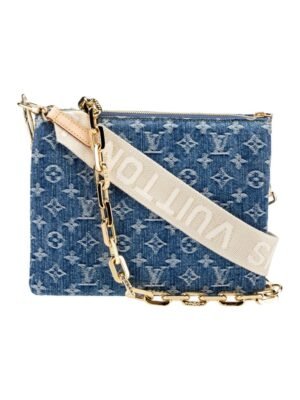 Louis Vuitton Monogram Denim Coussin remix PM + Brand Box size 28x20