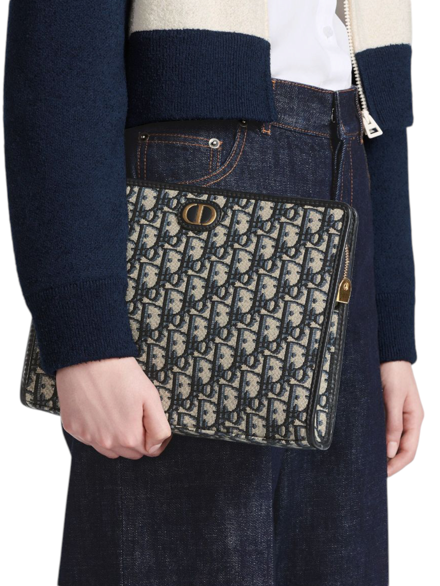 ⁦Christian Dior clutch 30 Montaigne Dea Pouch + Brand Box , size 26*20⁩ - الصورة ⁦4⁩