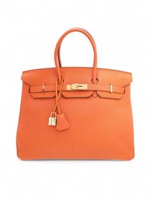 Hermes Birkin 35 vrn , size 35*28 - برتقالي