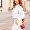 Chanel  Quilted Pearl Crush Mini Vanity Case With Chain Red + Brand Box , size 10*10 - Thumbnail Image 8