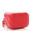 Chanel  Quilted Pearl Crush Mini Vanity Case With Chain Red + Brand Box , size 10*10 - Thumbnail Image 2