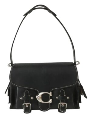 Coach Sac bandouliere COACH Cargo Soft Tabby style moto noir + Brand Box , size 25*18