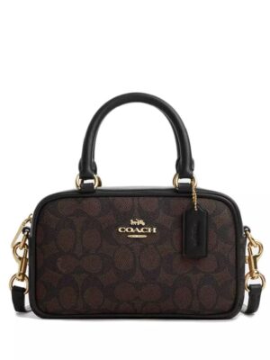 CoachSatchel Crossbody Bag In Signature Canvas + Brand Box , size 21*13