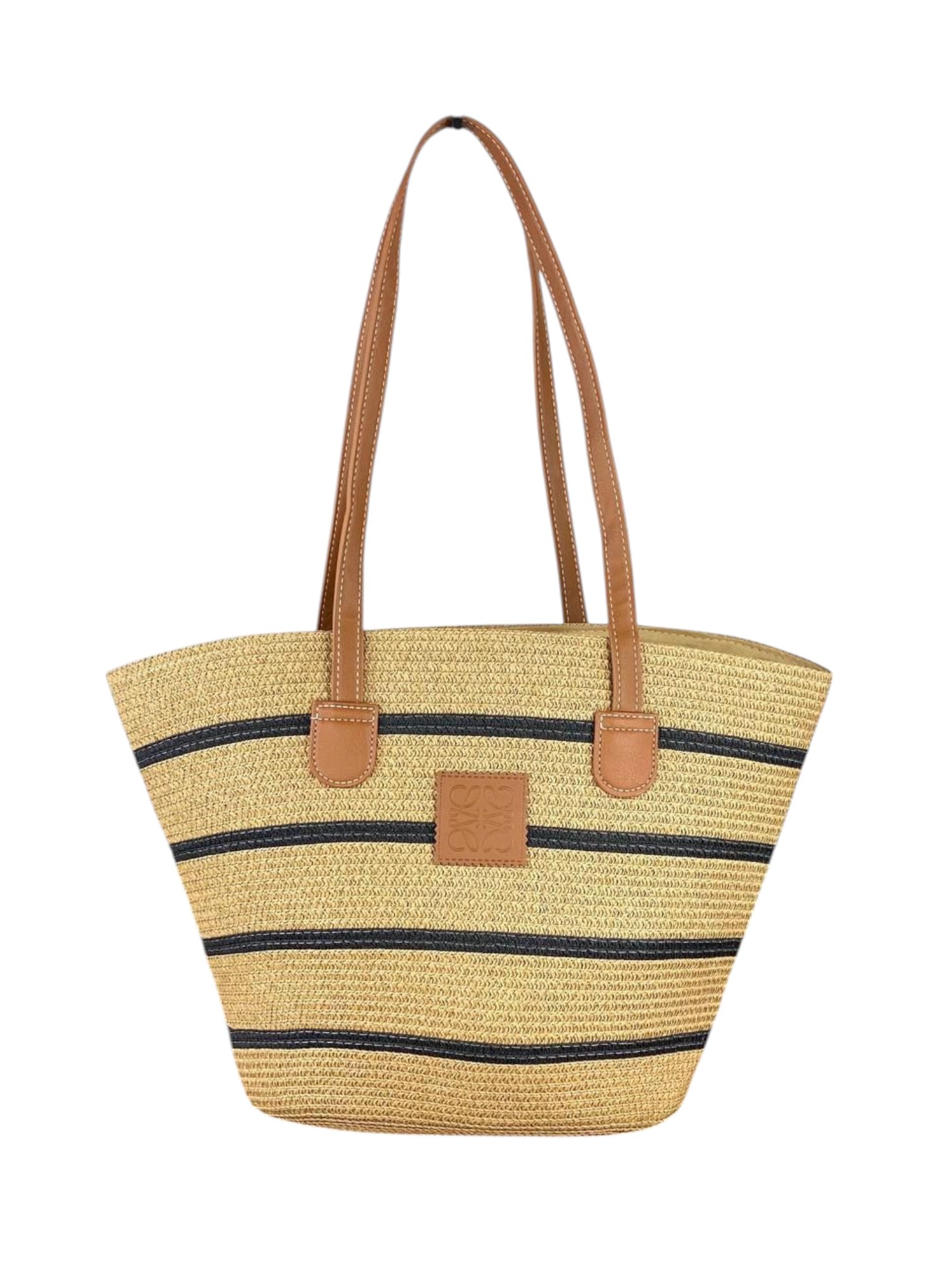 ⁦Loewe Straw Tote , size 40*38⁩ - الصورة ⁦2⁩