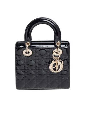 Christian Dior Lady Dior Patent Leather + Brand Box , size 20*17