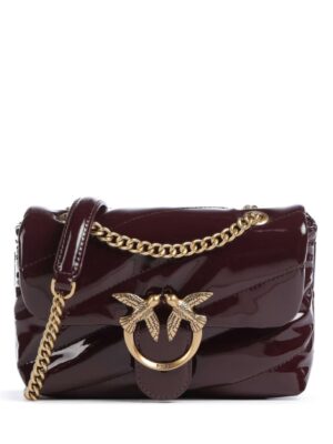 pinko a tracolla Love Puff Baby in patent leather  + Brand Box , size 28*17