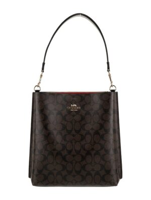 Coach Mollie bucket bag in signature canvas , size 30*26