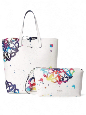 Desigual Reversible Bag with Mandalas Rio , size 37*29 ..