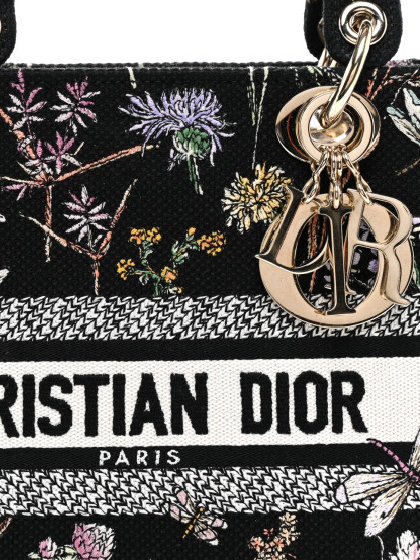 ⁦Christian Dior
Medium Embroidered Herbarium Lady D Lite + Brand Box , size 24*20⁩ - الصورة ⁦7⁩