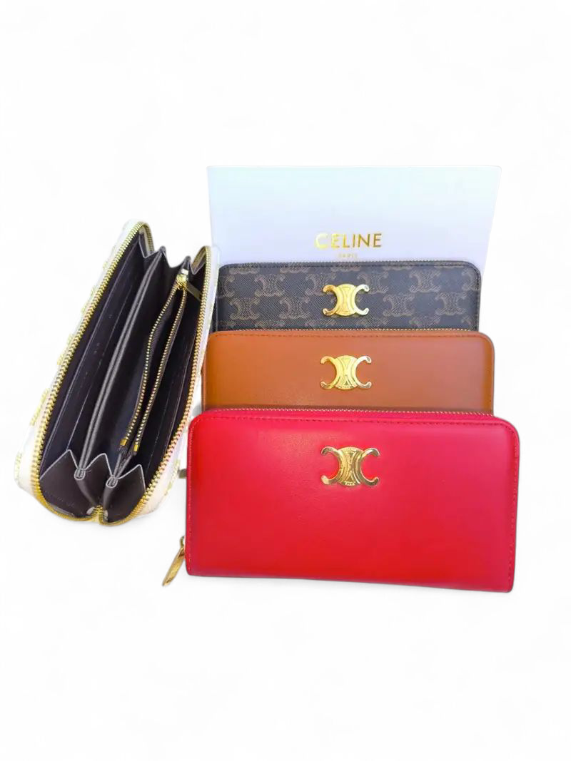 Celine Wallet + Brand Box , size 20*10 - الصورة 6