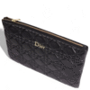 Christian Dior 
 Black Cannage Leather  Caro Clutch Bag, size 26*17 + Brand Box - Thumbnail Image 3
