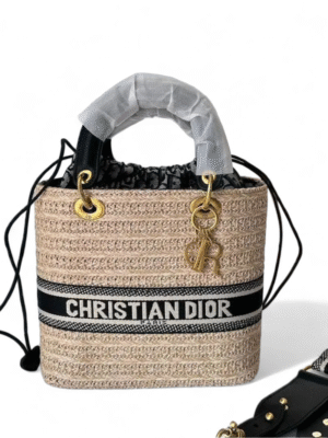 Christian Dior Lady Wicker Oblique Jacquard + Brand Box , size 24*20