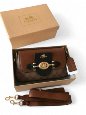 COACH Brie  Bag + Brand Box , size 22*13 - هافان