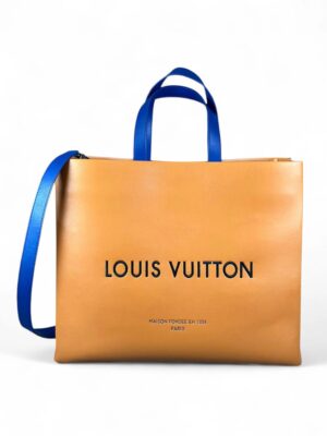 Louis Vuitton Cowhide  Shopper Tote MM safran  , size 40*29