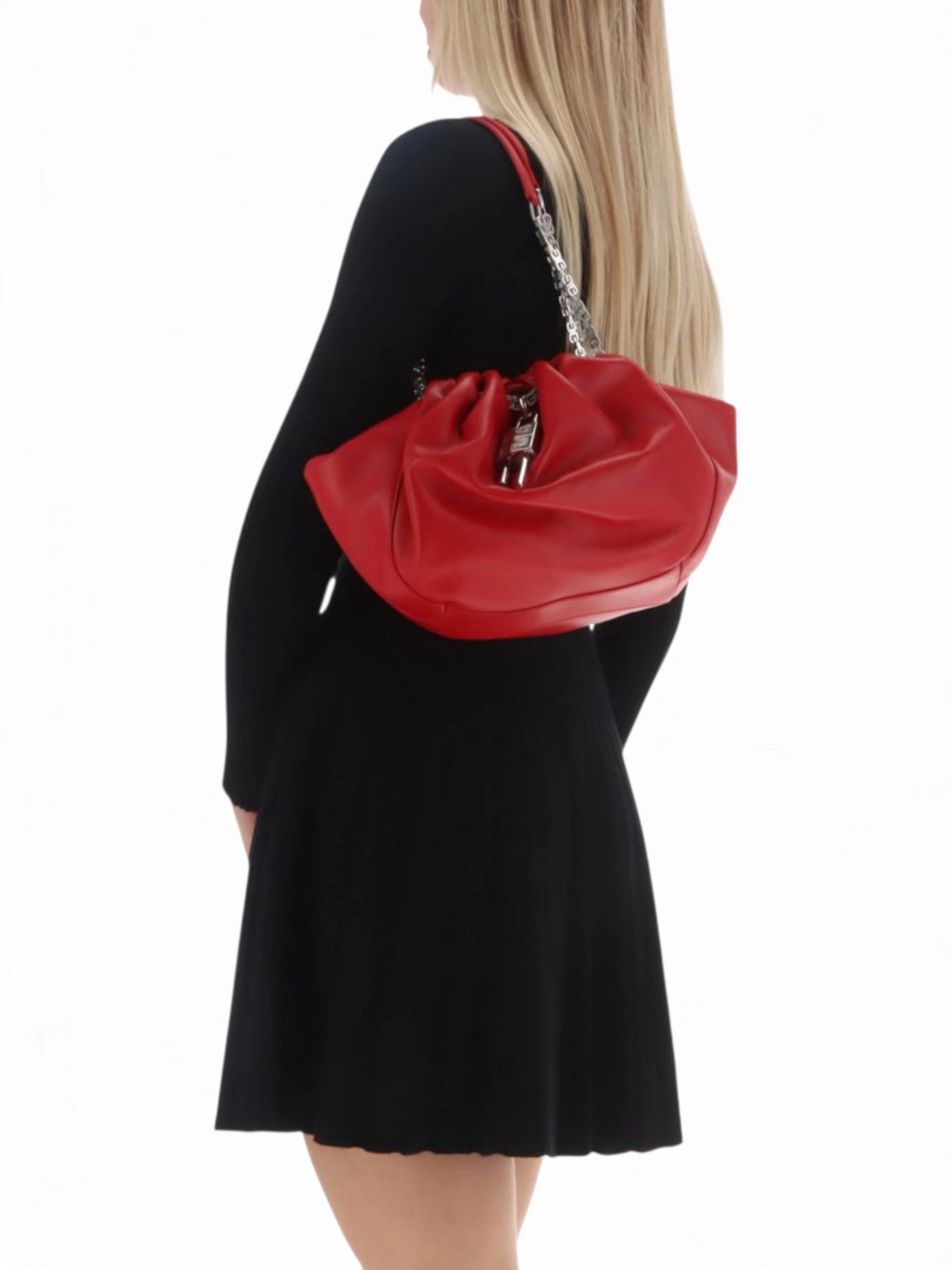 Givenchy Calfskin Kenny Shoulder Bag + Brand Box , size 24*15 - الصورة 15