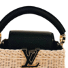 Louis Vuitton Raffia Wicker Capucines BB Beach bag  + Brand Box , size 26*19 - Thumbnail Image 5