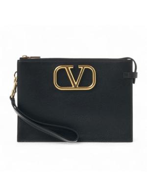 Valentino V logo Signature clutch pouch  +  Brand Box , size 26*19