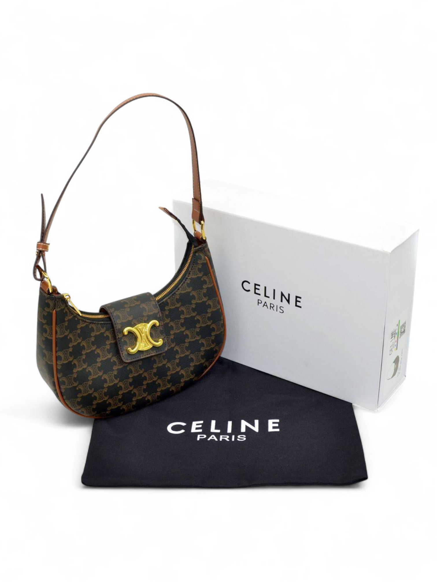 CELINE Macadam Ava bag + Brand Brand Box , size 24*13 .. ofr - الصورة 11
