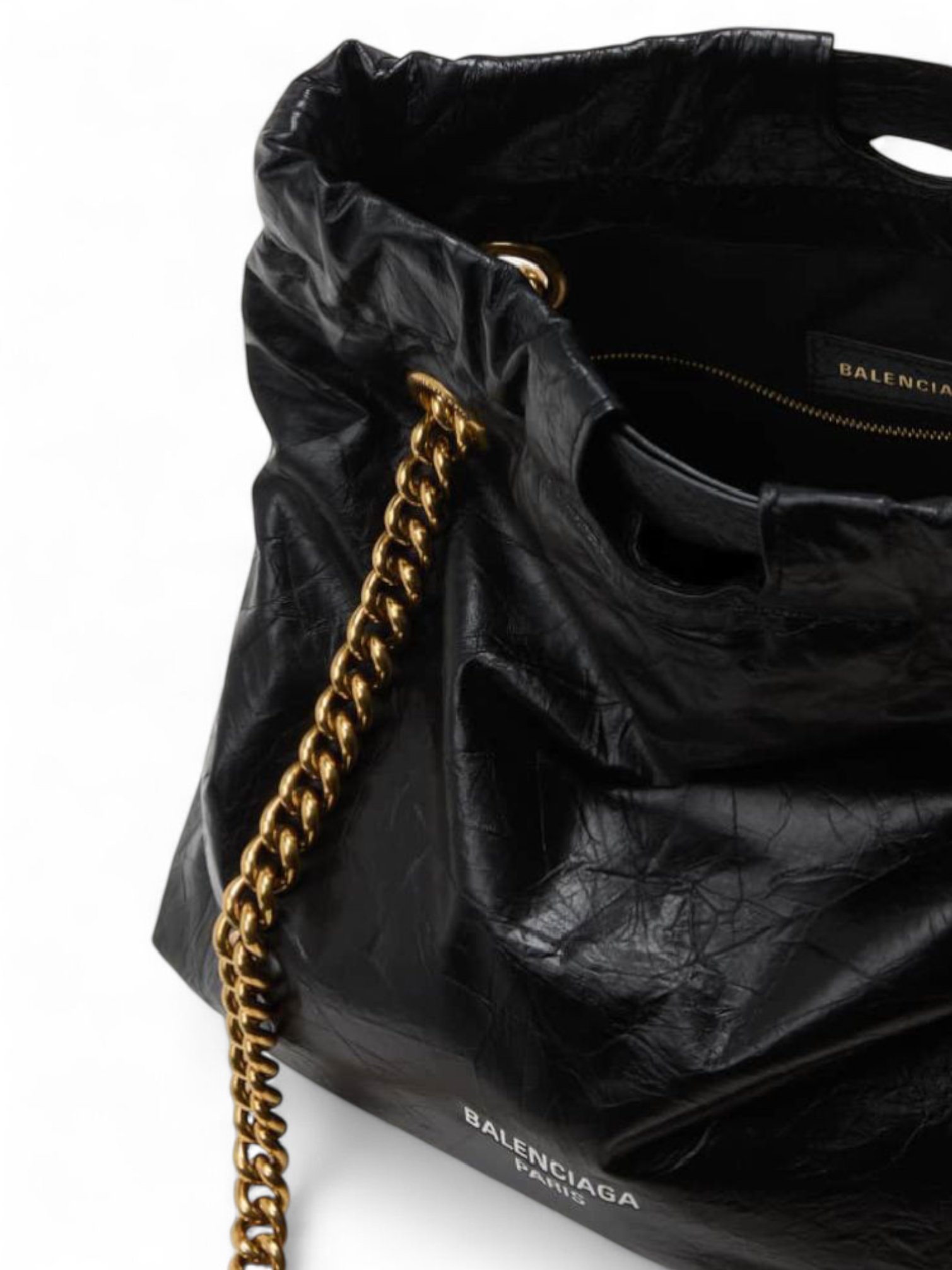 ⁦Balenciaga Crush Mini leather tote bag + Dust Cover , size 25*17 .. ofr⁩ - الصورة ⁦3⁩
