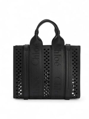 Chloe Holes Perforated Tote + Dust Cover ,  size 26*20 .. ofr