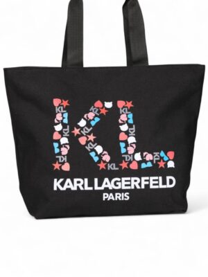 Karl Lagerfeld Paris  Logo Kristen Canvas Tote Bag  size 38*35
