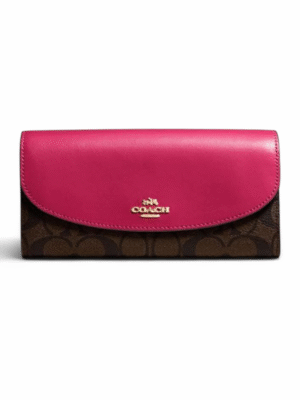 Coach Slim Envelope Wallet In Colorblock + Brand Box, size 19*10
