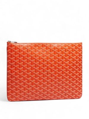 GoyardPreloved Chevron Clutch Bag senat GM + Dust Cover , size large 41*28 .. ofr