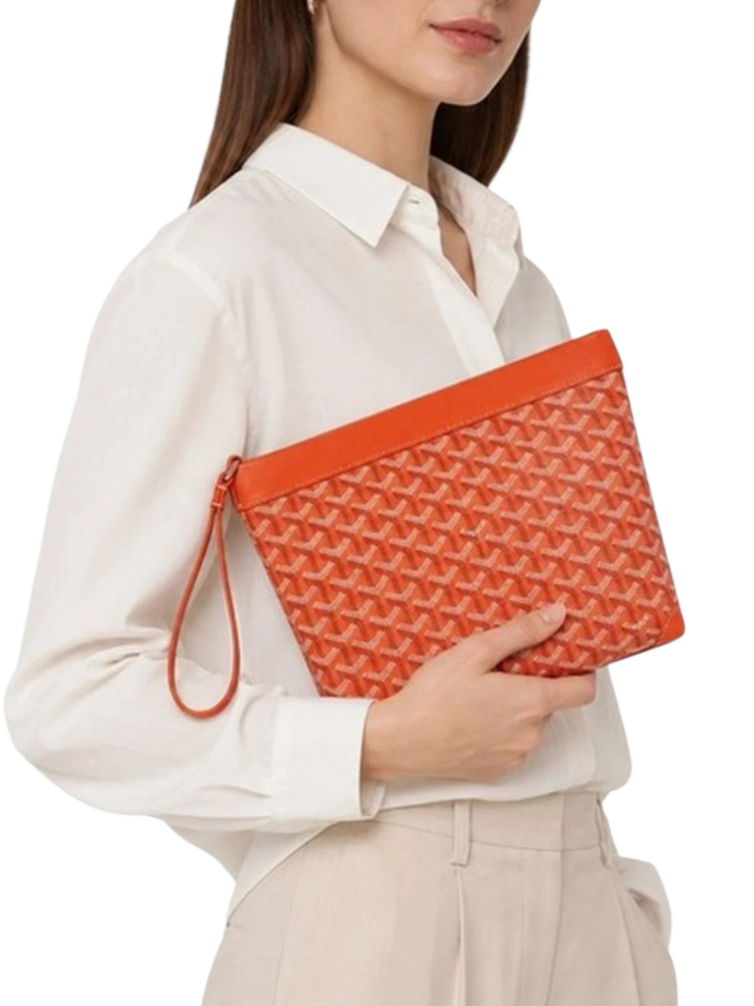 ⁦Goyard Goyardine Conti Clutch  + Dust cover, size 28*23⁩ - الصورة ⁦3⁩