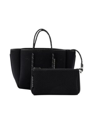 State of escape Petite Escape tote bag , size 25*19 - اسود
