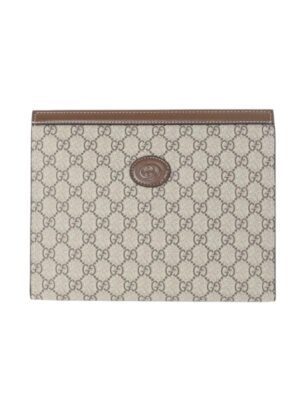 Gucci Ophidia GG Supreme Clutch Pouch + Brand Box , size 27*22