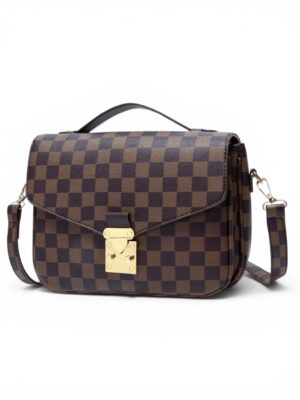 Louis Vuitton Damier ebeny pochette Metis East West  LV + Brand Box,  size 25*19