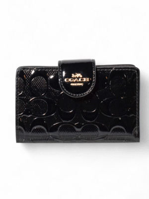 Coach Medium Corner Zip Wallet In Signature Leather + Brand Box , size 13*10