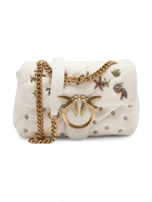 PINKO Love Mini Puff Party Sea Jewels bag + Brand Box , size 21*14
