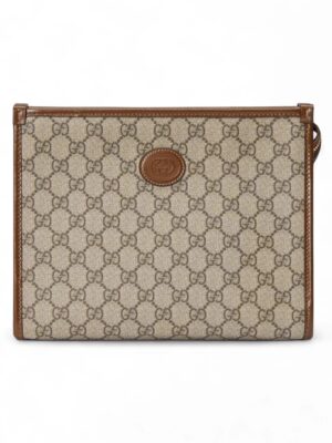Gucci GG Supreme Monogram Toiletry Pouch Bag + Brand Box , size 26*20