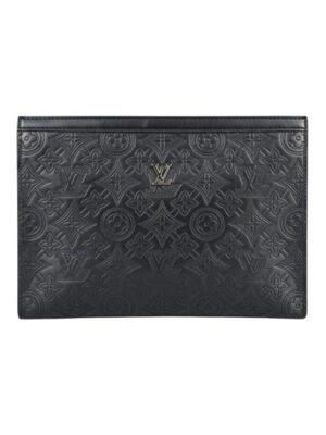 Louis Vuitton monogram Pattern emboss clutch + brand box , size 26*20