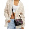 Coach Morgan Square  In Signature Canvas With Rose Print gold hardware 
 + Brand Box , size 19*14 .. ofr - Thumbnail Image 5