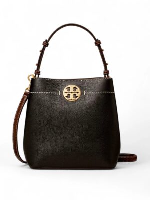 Tory Burch Felix Leather Bucket Bag Color , size  28*25