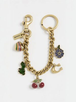 Coach Motif Chain Bag Charm + Brand Box