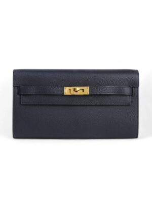 Hermes Kelly To Go Crossbody Bag in Epsom Leather & Gold Hardware + Brand Box , size 20*13