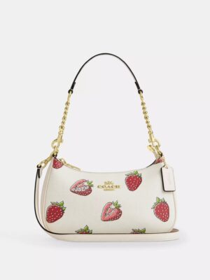 Coach Teri  With Strawberry Print + Brand Box , size 25*13