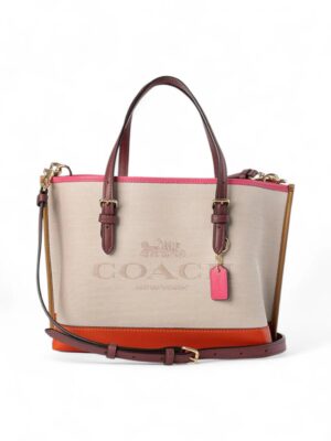 Coach Mollie Tote 25 In Colorblock + Brand Box , size 25*18