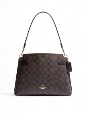 Coach Hanna Bag In Signature Canvas + Brand Box , size 24*19